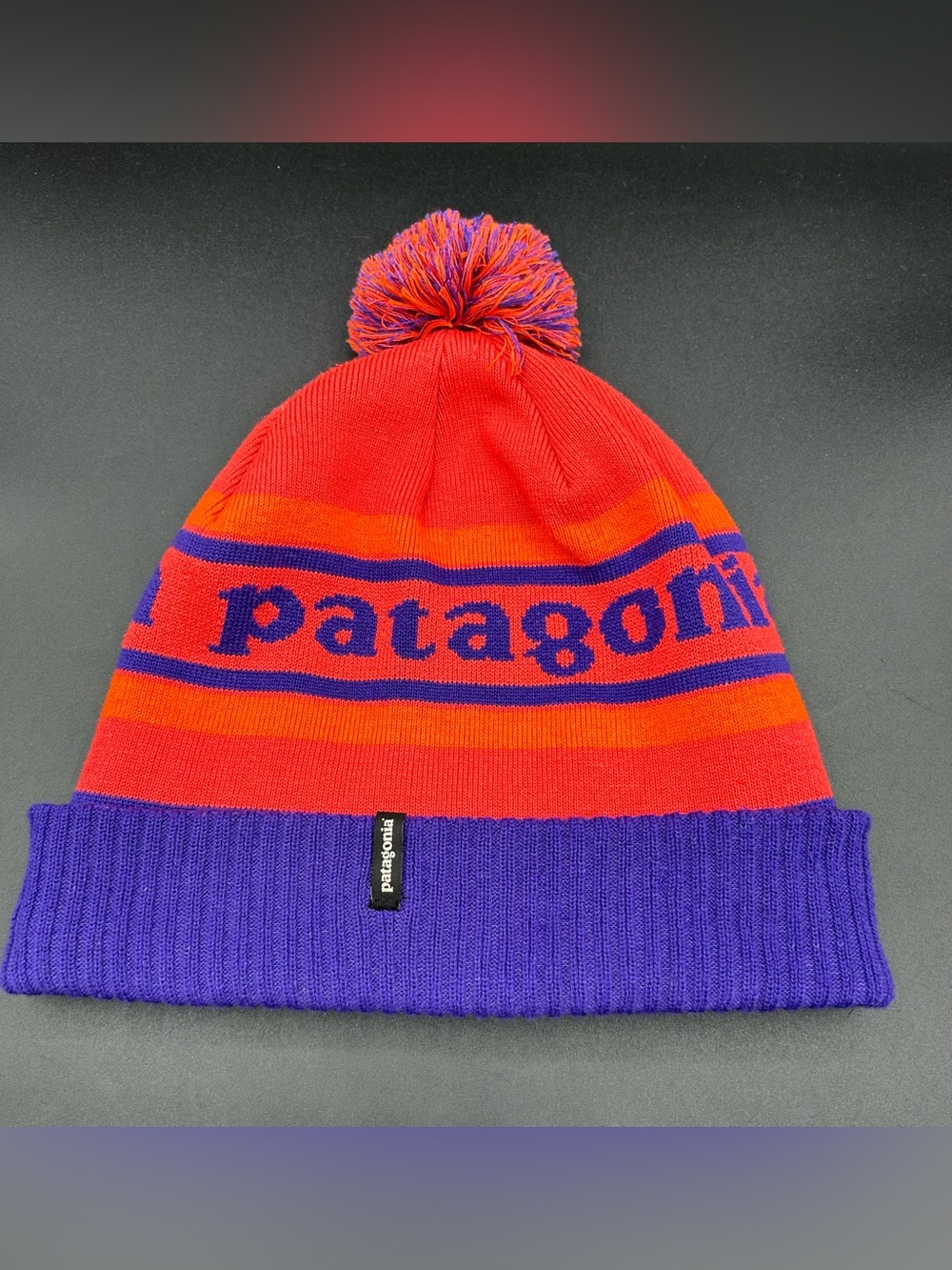PATAGONIA Powder Town Beanie in The Park Stripe.